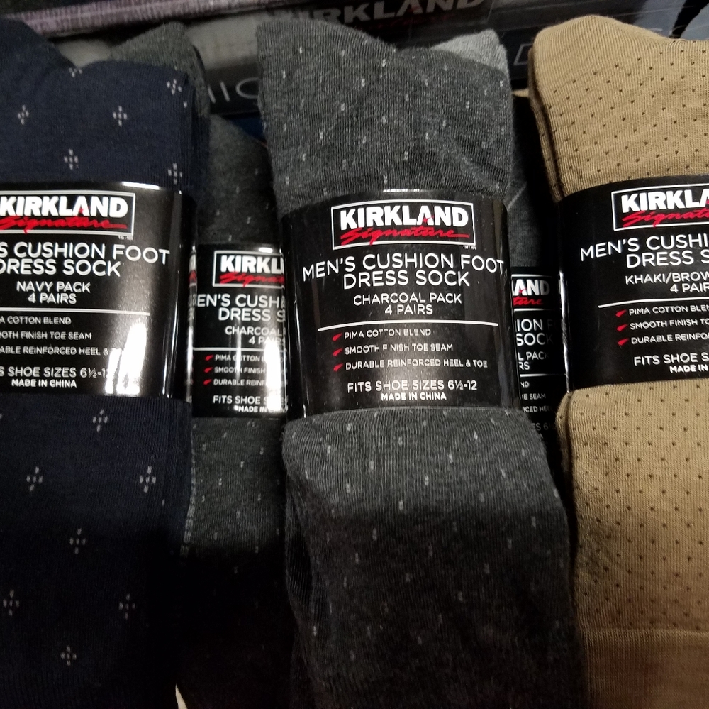 4 Prs Dress Socks Choice (Black, Brown,Grey)